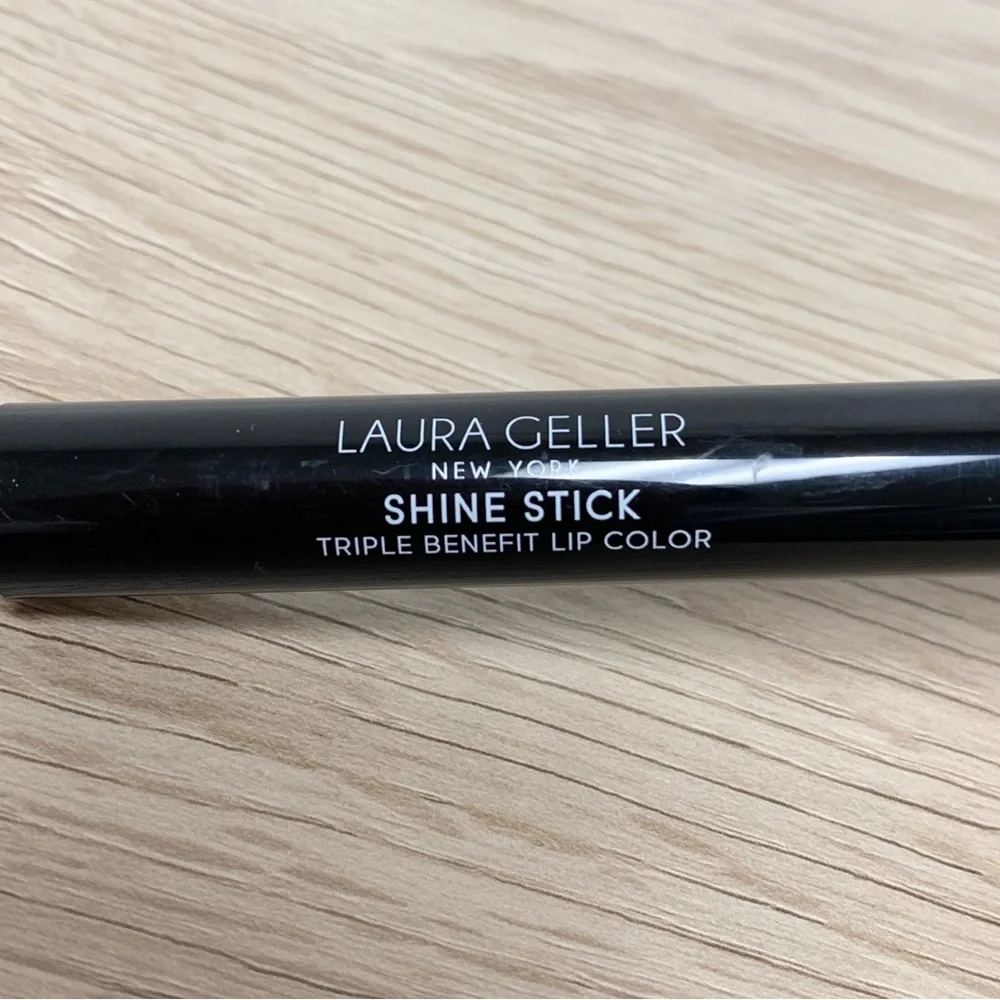 LAURA GELLER Shine Stick Triple Benefit‎ Lip Color PINK DAZZLE 0.03 oz NEW